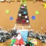 8　白いお家のクリスマスツリー