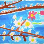 95　青空の下の桜
